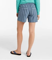 Women's Lakewashed Dock Shorts, Mid-Rise Stripe