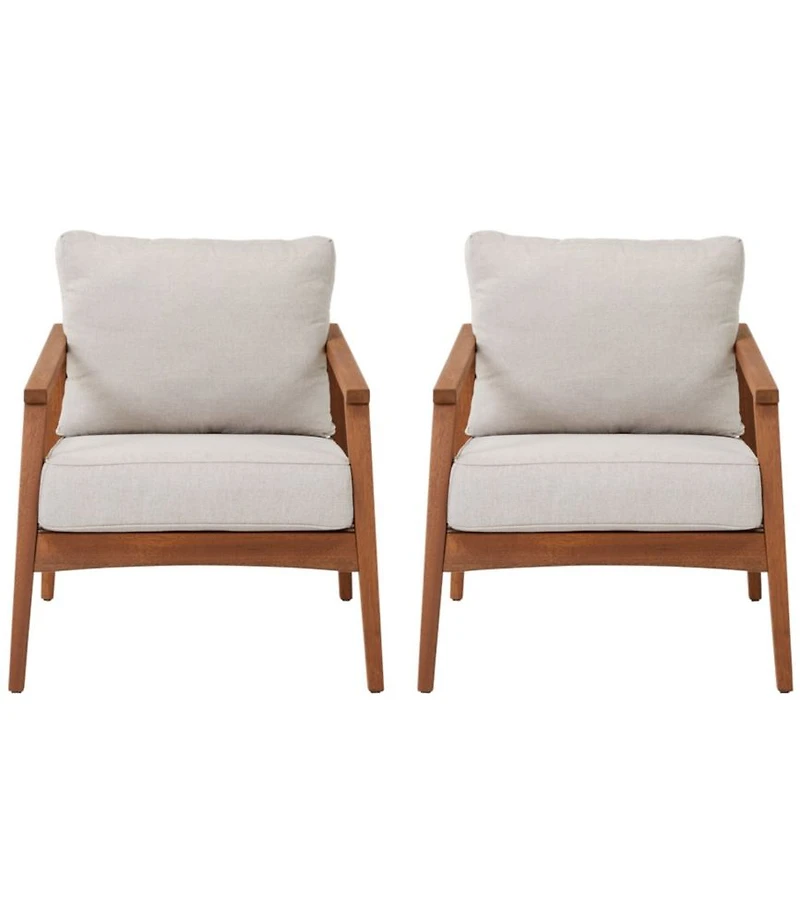 Eucalyptus Patio Chair, Set of Two