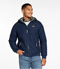 Men's Insulated 3-Season Bomber Hooded Jacket