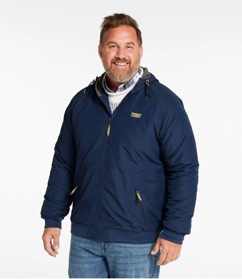 Men's Insulated 3-Season Bomber Hooded Jacket