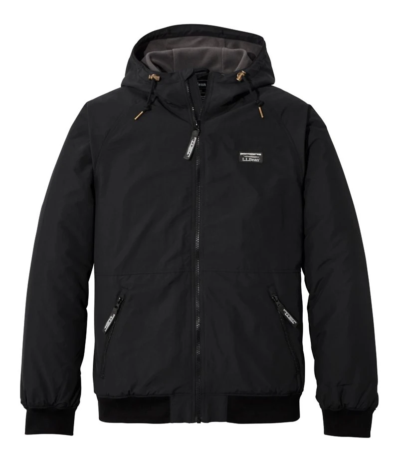 Men's Insulated 3-Season Bomber Hooded Jacket