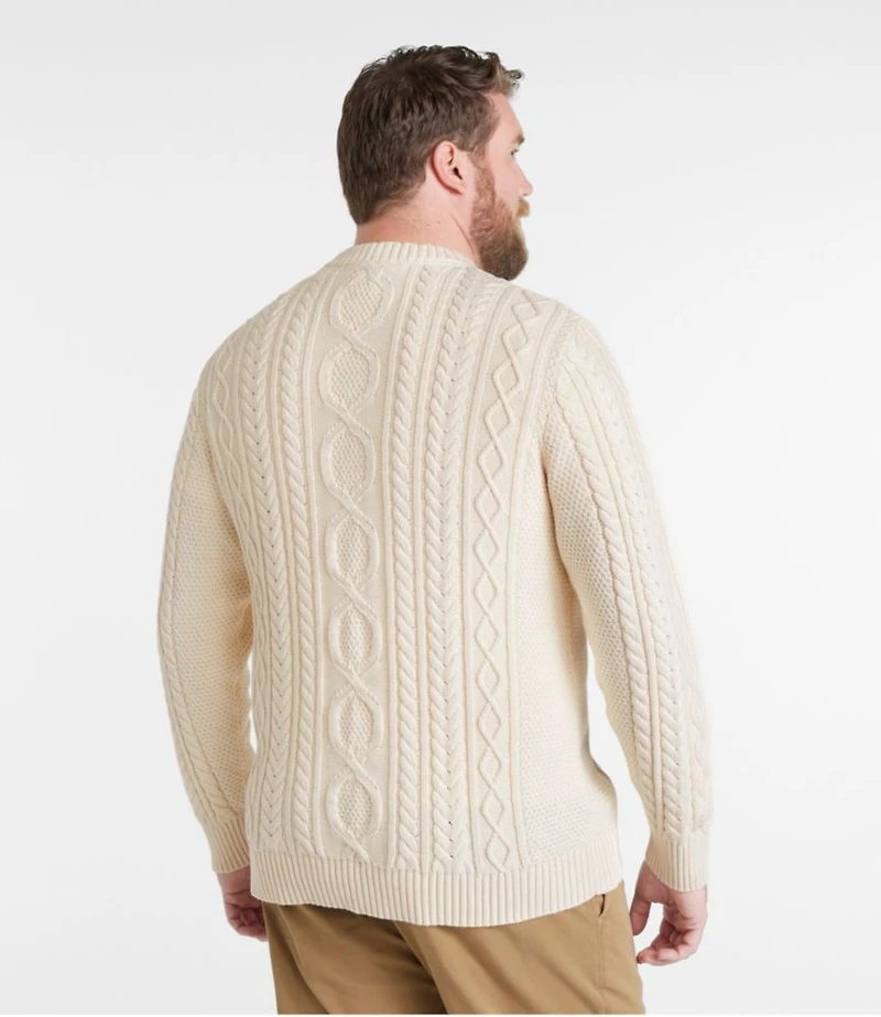 Men's Bean's Heritage Soft Cotton Fisherman Sweater