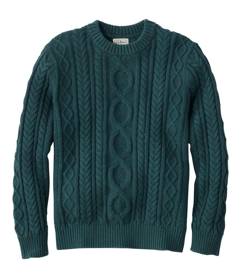 Men's Bean's Heritage Soft Cotton Fisherman Sweater, Crewneck