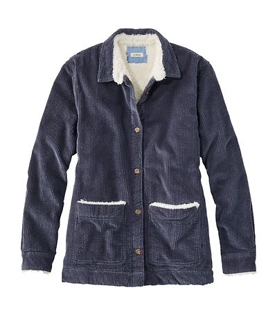 Women's Comfort Corduroy Relaxed Shirt, Lined