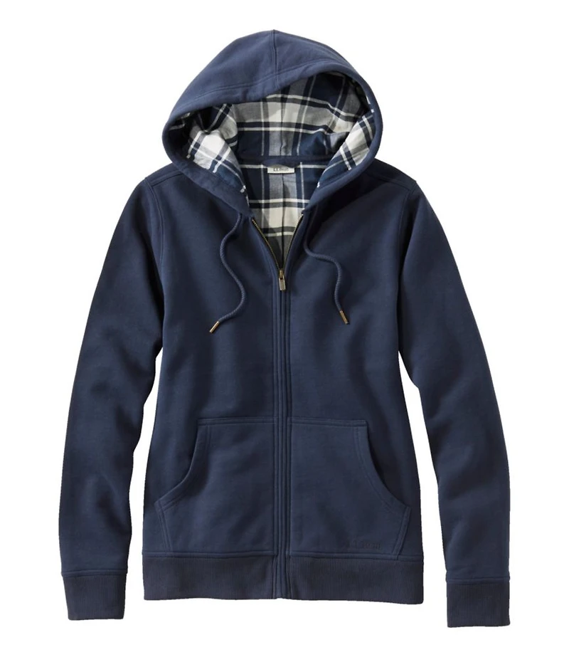 Women's L.L.Bean 1912 Sweatshirt, Flannel-Lined Hoodie