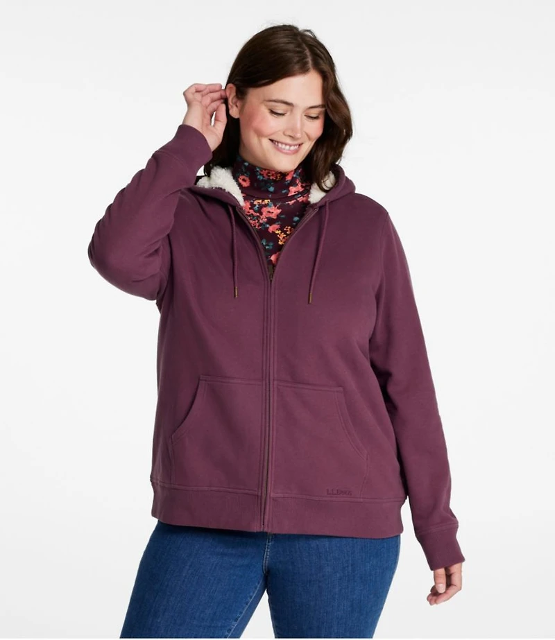 Women's L.L.Bean 1912 Sweatshirt, Sherpa-Lined Hoodie