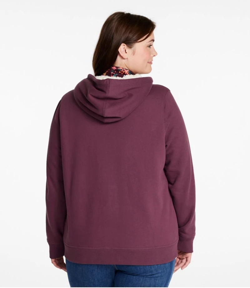 Women's L.L.Bean 1912 Sweatshirt, Sherpa-Lined Hoodie