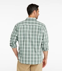 Men's Comfort Stretch® Chambray Shirt, Traditional Untucked Fit, Long-Sleeve, Print