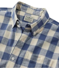 Men's Comfort Stretch® Chambray Shirt, Traditional Untucked Fit, Long-Sleeve, Print