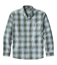 Men's Comfort Stretch® Chambray Shirt, Traditional Untucked Fit, Long-Sleeve, Print