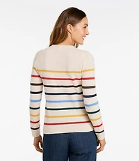 Women's Classic Cashmere Sweater, Crewneck Stripe