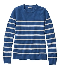 Women's Classic Cashmere Sweater, Crewneck Stripe