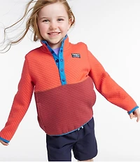 Kids' Quilted Quarter-Snap Pullover, Colorblock