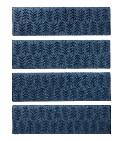 Everyspace Recycled Waterhog Mat, Stair Treads, Set of Four, Trees