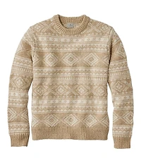 Men's Bean's Classic Ragg Wool Sweater, Crewneck, Fair Isle