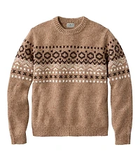 Men's Bean's Classic Ragg Wool Sweater, Crewneck, Fair Isle