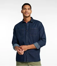 Men's BeanFlex® Denim Shirt, Traditional Untucked Fit
