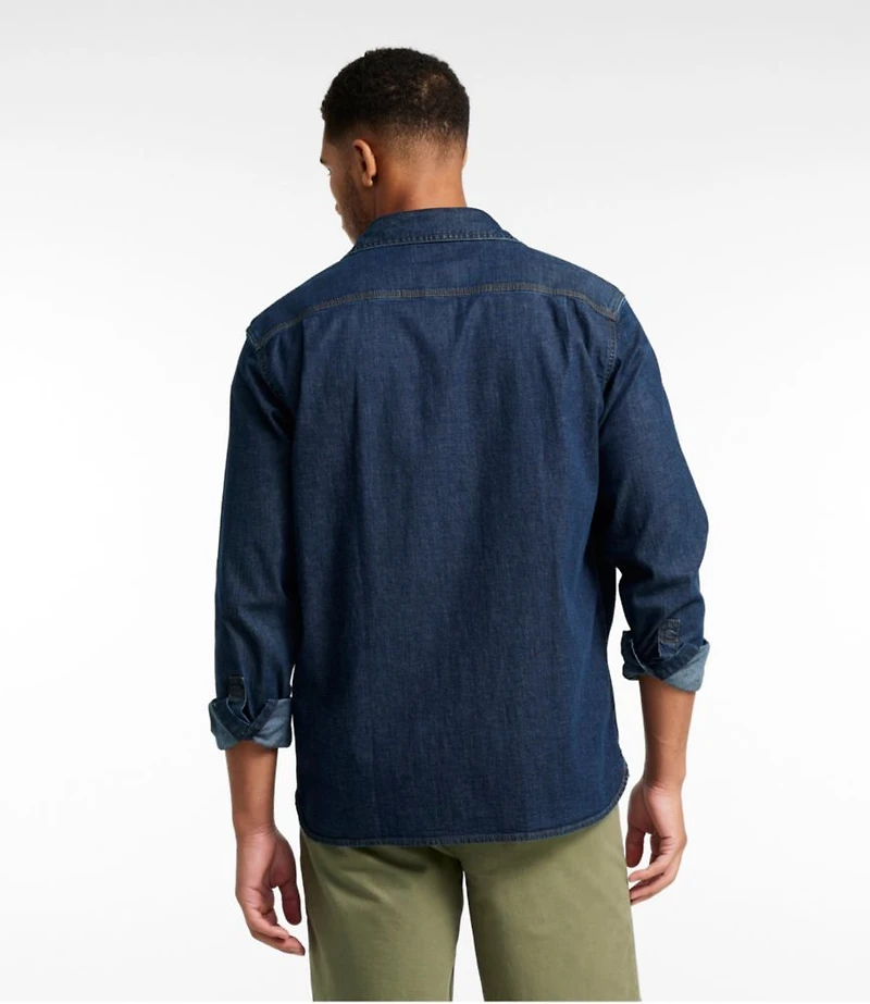 Men's BeanFlex® Denim Shirt, Traditional Untucked Fit
