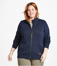 Women's Quilted Full-Zip Sweatshirt