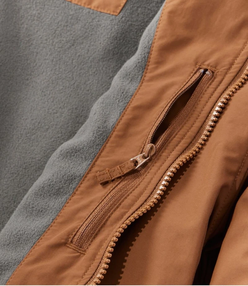 Men's Insulated 3-Season Bomber Hooded Jacket, Colorblock