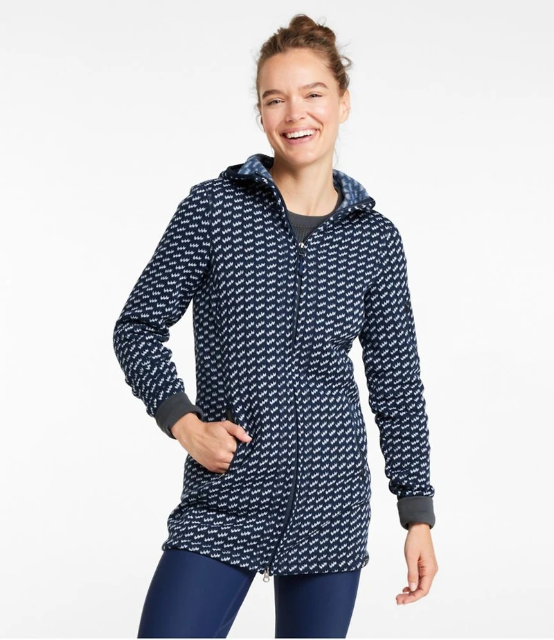 Women's L.L.Bean Sweater Fleece Coat, Print