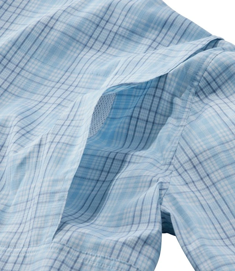 Men's Tropicwear Shirt, Plaid Short-Sleeve