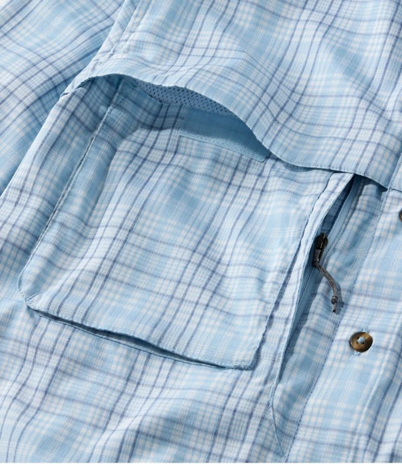 Men's Tropicwear Shirt, Plaid Long-Sleeve