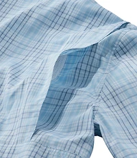 Men's Tropicwear Shirt, Plaid Short-Sleeve