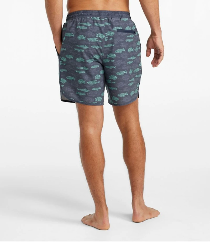 Men's All-Adventure Swim Shorts, Print, 7"