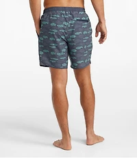 Men's All-Adventure Swim Shorts, Print, 7"