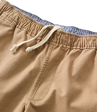 Men's Lakewashed Stretch Khaki Shorts, Pull-On, 8"