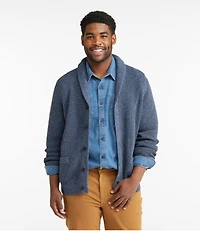 Men's Organic Cotton Waffle Sweater, Cardigan