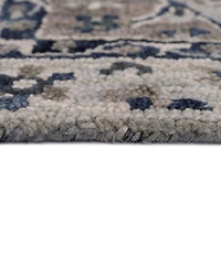 Diamond Floral Wool Tufted Rug