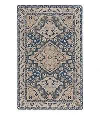 Diamond Floral Wool Tufted Rug