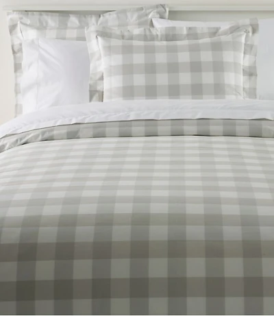 280-Thread-Count Pima Percale Comforter Cover Collection, Check