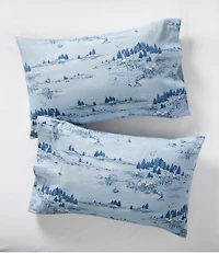 Coastal Landscape Flannel Sheet Collection