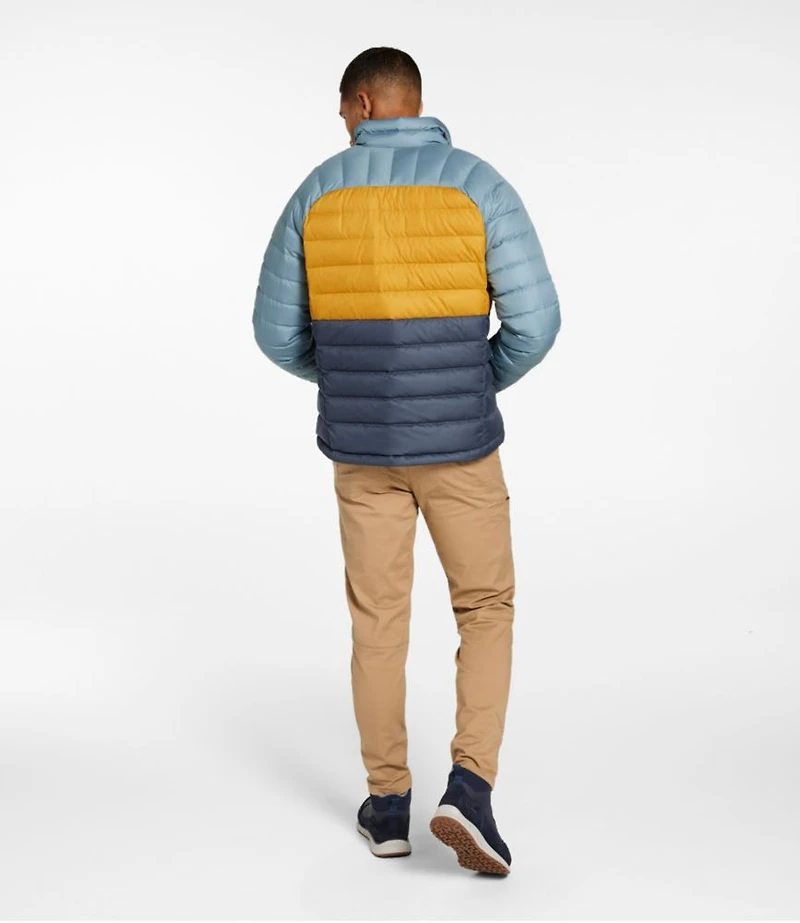 Men's Bean's Down Jacket, Colorblock