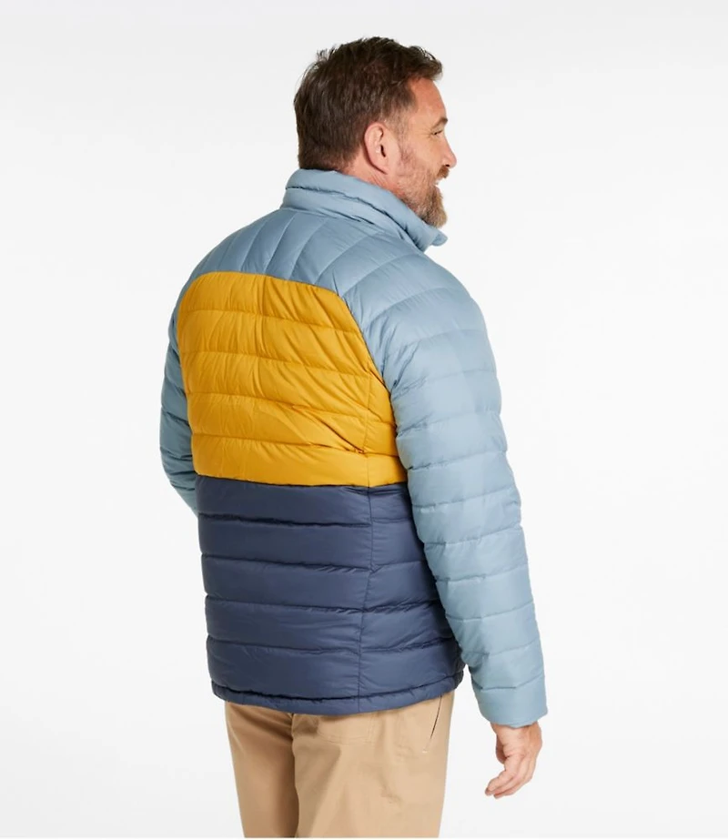 Men's Bean's Down Jacket, Colorblock
