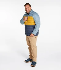Men's Bean's Down Jacket, Colorblock