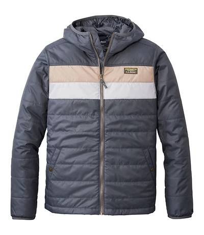 Men's Mountain Classic Puffer Hooded Jacket, Colorblock