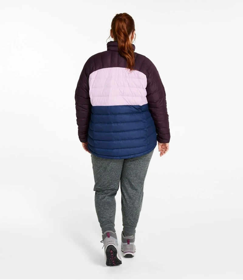 Women's Bean's Down Jacket, Colorblock