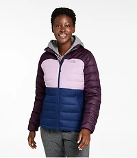 Women's Bean's Down Jacket, Colorblock