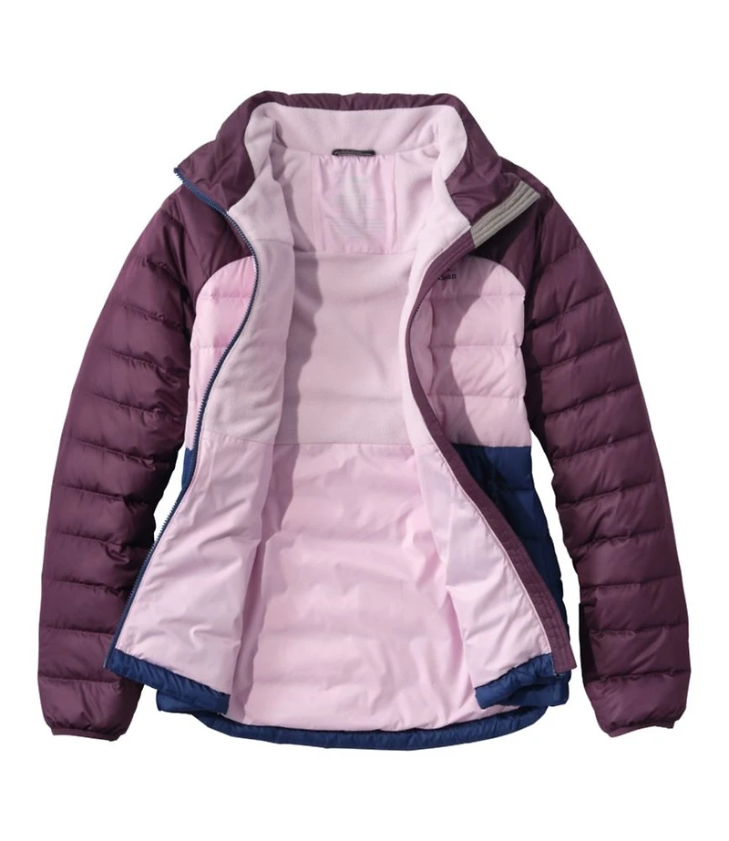 Women's Bean's Down Jacket, Colorblock