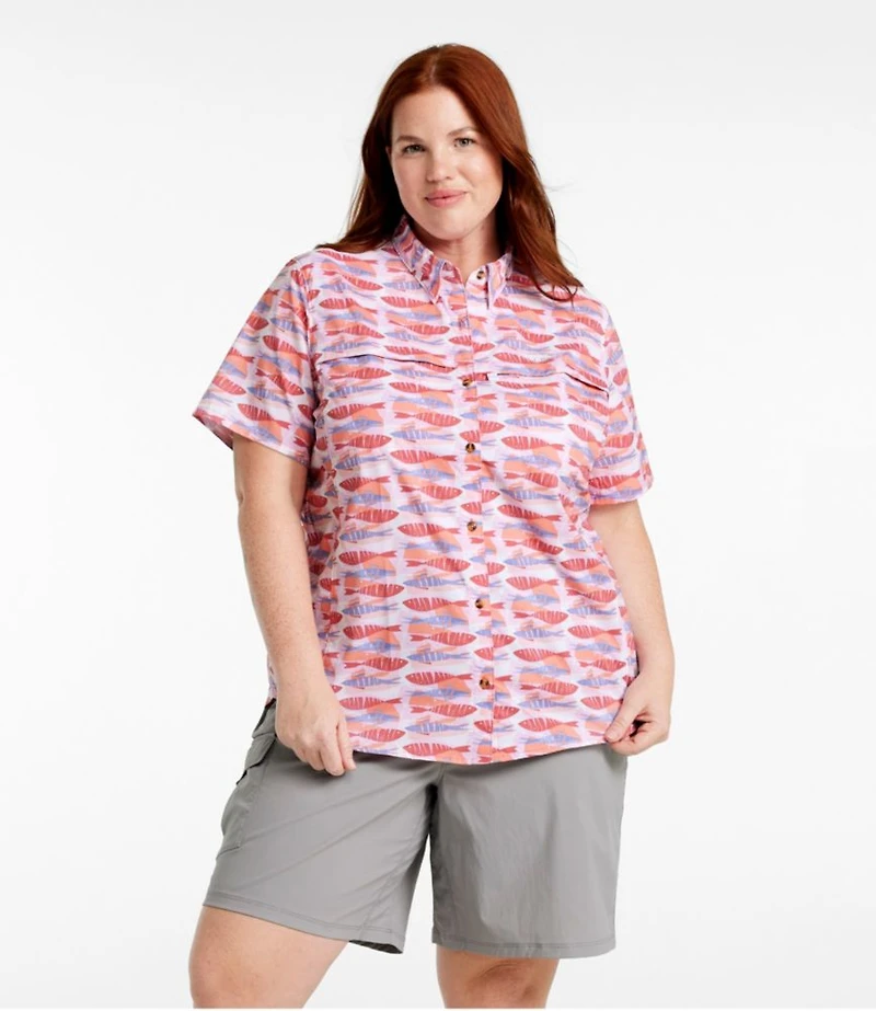 Women's Tropicwear Shirt, Short-Sleeve Print