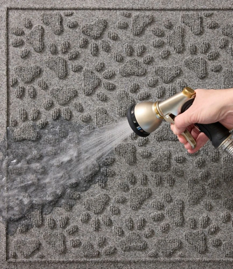 Recycled Waterhog Dog Mat, Scattered Paws