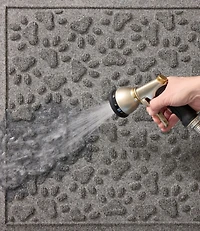 Recycled Waterhog Dog Mat, Scattered Paws