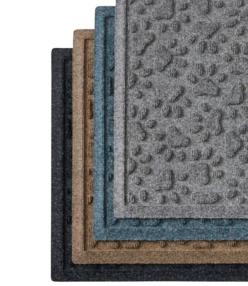 Recycled Waterhog Dog Mat, Scattered Paws