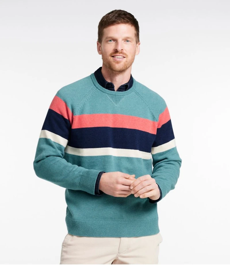 Men's Wicked Soft Cotton/Cashmere Sweater, Crewneck
