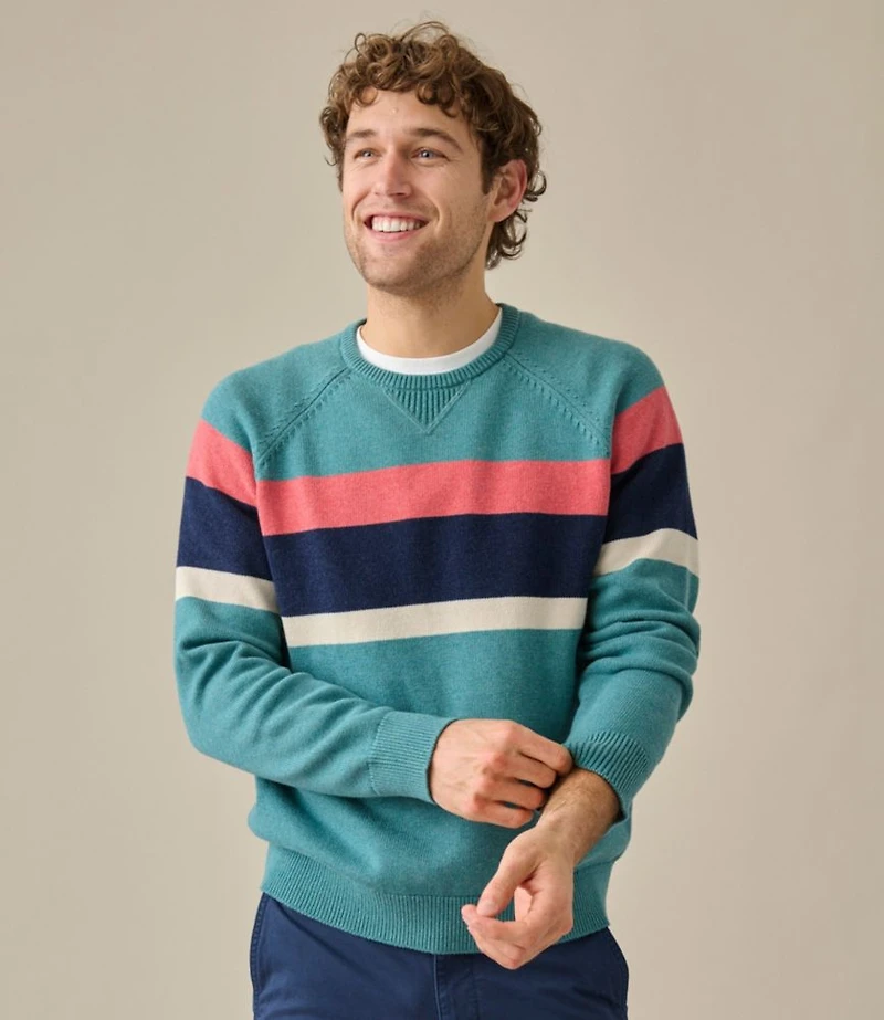 Men's Wicked Soft Cotton/Cashmere Sweater, Crewneck