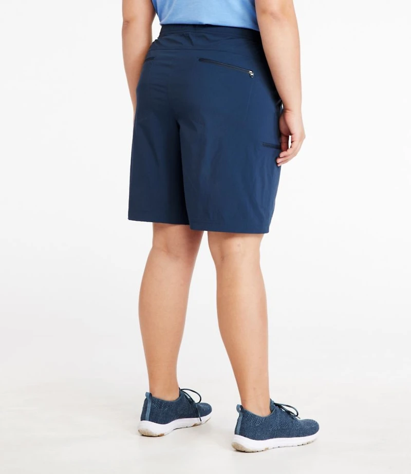 Women's Water-Repellent Comfort Trail Shorts, Mid-Rise